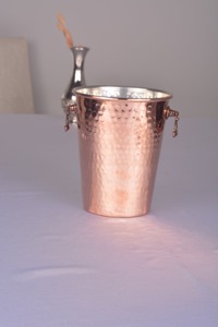 Antique Finished Copper Ice Buckets Perfect For <b>Serving</b> Cold Drinks At Home Bars And Gatherings Handcrafted From India - Product Image 3