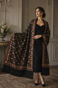 ผ้าคลุมไหล่ปักลายแฟชั่น ผ้าวิสโคส พิมพ์ลายดิจิทัลศิลปะ พร้อมชายครุยยาว นุ่ม อุ่น ระบายอากาศได้ดี สไตล์ชาติพันธุ์ สำหรับผู้หญิงในฤดูหนาว - Product Image 5