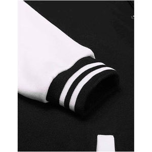 OEM Promotional Unisex Leather Polyester <b>Cotton</b> <b>wool</b> varsity jackets Urban Casual Buttoned Varsity Sportswear Bomber Jackets - Product Image 4