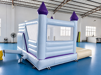 Château gonflable géant personnalisé pour enfants avec toboggan, château gonflable en PVC pour l'intérieur et l'extérieur, pour les fêtes et les jeux