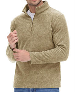 New Design Breathable Casual Sports Hiking 14 Zipper <b>Turtleneck</b> Pullover <b>Sweater</b> Fleece <b>Sweaters</b> Mens Warm Sweatshirts - Product Image 4