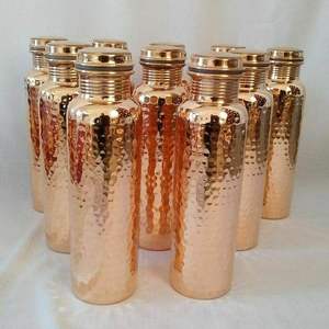 Portable Copper Insulated Leak Proof Eco-Friendly <b>Water</b> <b>Bottle</b> <b>Metal</b> Drinking Flask for Outdoor Travel Use - Product Image 5