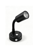 Lampe de lecture intérieure LED 12V DC avec double chargeur USB pour camping-car