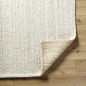 Flat Weave Jute <b>Rug</b> Solid Color Rectangle Low <b>Pile</b> Reversible Non-Slip PET Friendly Medium <b>Thickness</b> Washable Living Room Sets - Product Image 2
