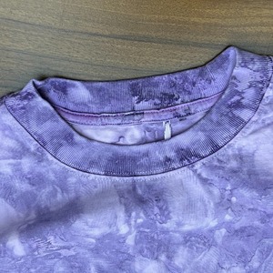 Camisetas de gran tamaño con efecto tie-dye morado y rosa, estilo streetwear, corte holgado, cuello redondo, vintage, manga corta, personalizadas. - Product Image 6