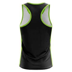 Low MOQ Custom Team Logo Sublimated Sport Jersey Crew Neck Spandex/Polyester Sleeveless <b>Running</b> Marathon Singlet Stretch Summer - Product Image 3
