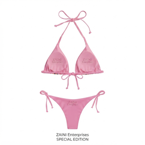 Bikini Premium ZAINI ZI-070 de 240 g/m², 100 % Poliéster, Cintura Alta, Escote Pronunciado, Reversible, Transpirable, Antibacteriano, con Relleno Extraíble - Product Image 2