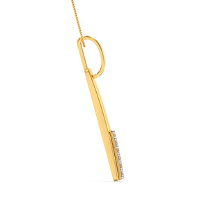 จี้เพชรทรงเจ้าหญิงแบบคลัสเตอร์โอเพ่นฮาโลพร้อมสร้อยคอ - Product Image 3
