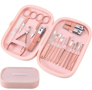 Stainless Steel Manicure Set with 7-in-1 Nail Clipper Cuticle Care Tools Portable Travel Case & Personal Care Kit - Product Image 2