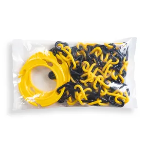 6mm2M 2 Color Chain Traffic Cone Ring A Kit For Connecting Chain Barriers And 6mm2M 2 Color Chain