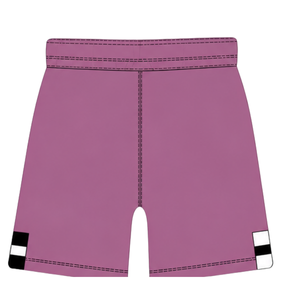 ชุดเสื้อและกางเกงขาสั้นรักบี้สีดำ Dusty Rose แขนสั้น คอกลม ลายทาง ชุดทีมแบบกำหนดเอง ระบายอากาศได้ดี เหมาะสำหรับการฝึกซ้อม - Product Image 6