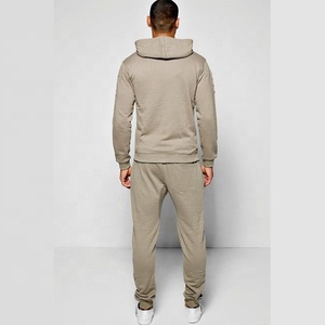 Conjunto Deportivo de 2 Piezas para Hombre, Sudadera con Capucha y Cierre, Pantalones Deportivos, Informal, Invierno, 100% Algodón, Secado Rápido, Transpirable - Product Image 4