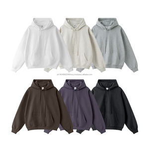 Sudaderas con capucha personalizadas de moda, 480 g/m², venta al por mayor, estampadas, 100% algodón, para hombre, extragrandes, de peso pesado, lisas - Product Image 1