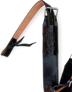 Cincha de cuero para silla de montar western con herrajes de latón y juego de billetes para aparejos de caballo - Product Image 6