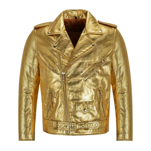 Chaqueta de Cuero Clásica de Motociclista de Primera Calidad, Hecha a Medida, 100% Cuero Vacuno Original para Hombre - Product Image 4