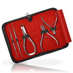 Kit de Manucure et Pédicure Professionnel Classique Personnalisé avec Logo, à Ressort Unique, en Acier Inoxydable, pour Hommes et Femmes, avec Étui - Product Image 1