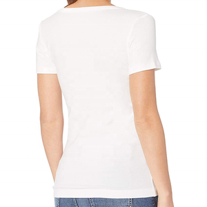 Camiseta de Verano para Mujer, Personalizada, de Poliéster/Algodón, Corte Ajustado, Manga Corta, Transpirable, Diseño 2026, Logotipo de Moda, 220g - Product Image 3