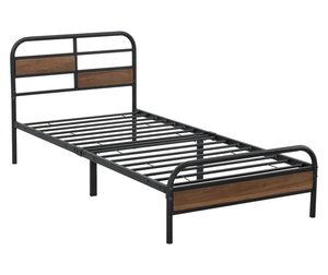 <span class=keywords><strong>Lit</strong></span> double en <span class=keywords><strong>fer</strong></span> forgé avec cadre en acier pour chambre à coucher ou salon - Product Image 5