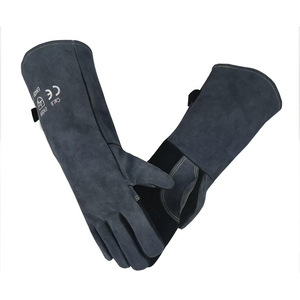 Guantes de Soldadura Resistentes al Fuego de Doble Capa con Protección para el Pulgar, Guantes de Seguridad para Soldadura con Forro de Algodón Aislante y Hilo de Kevlar - Product Image 1