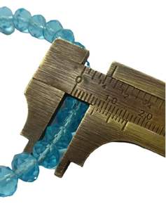 Bracelet rond à facettes en pierre d'obsidienne bleu ciel Feng Shui fait à la main pour hommes et femmes, taille 8-10 mm, bijoux de mode énergétiques - Product Image 5