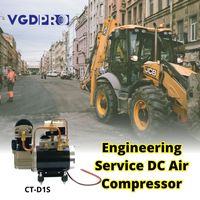 Mini pompe de compresseur d'air à suspension pneumatique embarquée 12V haute efficacité résistant aux intempéries à cycle de service DC sans huile