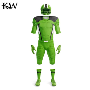 Ensemble d'uniformes de football américain personnalisés OEM, maillot et pantalon, durables, respirants, séchage rapide, polyester, sublimation, vêtements de sport d'équipe - Product Image 3
