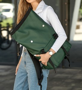 Genuine Leather <b>Roll</b> Top Bag With Padded Laptop Compartment Multi Functional Rucksack For Export LTBP-0295 - Product Image 5