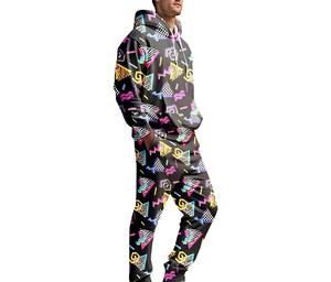 Custom Contrast Panels <b>Colour</b> <b>Block</b> Breathable Lightweight Nylon Windbreaker Full-Length Sets for Men Autumn - Product Image 3