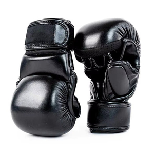 ถุงมือ MMA สำหรับฝึกซ้อมคุณภาพสูง บุโฟมซับแรงกระแทก ระบายอากาศได้ดี ดีไซน์ฝ่ามือเปิด กระชับพอดี - Product Image 4