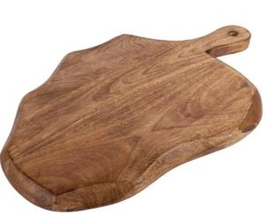Tabla de cortar rectangular hecha a mano, de madera con acabado natural, personalizada, ecológica, apta para lavavajillas, para el hogar y hoteles - Product Image 1