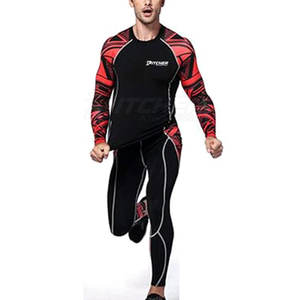 Conjunto de Rashguard de Rendimiento Superior para Hombre, Transpirable, para Entrenamiento, Fitness y Ropa Deportiva - Product Image 3