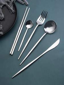 Ensemble d'ustensiles de cuisine en acier inoxydable 4 pièces, spatule, cuillère à soupe, louche - Product Image 3