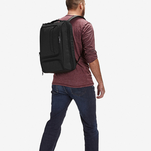 Sac à dos pour ordinateur portable en nylon et cuir imperméable, dernière collection, directement de l'usine, avec sangle de transport amovible, pour l'école et les voyages, avec options OEM et ODM - Product Image 6