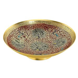 Hand Crafted Metal Brass Fruit Bowl Decorative Serving Bowl for Dining Table <b>Kitchen</b> Home Decor - Product Image 1