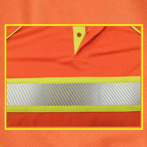 Chemise réfléchissante haute visibilité à manches longues pour les équipes de travaux routiers et d'entretien des services publics - Product Image 5