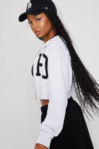 Sweat à capuche entièrement zippé en polyester/coton, épais, écologique, coupe oversize, broderie personnalisée, double fermeture éclair, délavage acide, style streetwear, blanc - Product Image 3