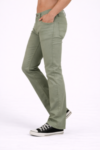 กางเกงยีนส์ลำลองทรงตรงสำหรับผู้ชายทรงตรงแบบลำลองสำหรับผู้สวมใส่ในชีวิตประจำวันซึ่งทำจากผ้าฝ้ายระดับพรีเมียม - Product Image 2