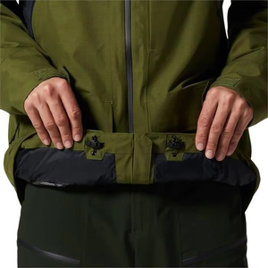 Veste imperméable à capuche pour femme, style utilitaire, coupe classique, manches longues, polyester, vêtements d'extérieur d'hiver, color block - Product Image 5