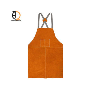 <b>Leather</b> <b>Apron</b> Adjustable Cross Back Work <b>Apron</b> - Product Image 1