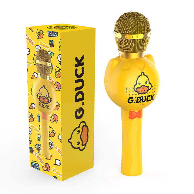 Manufacture Voice Changer Microphone for Kids Karaoke Blue Tooth Speaker Microphone Machine Toy