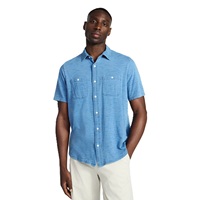 Chemises décontractées pour hommes de qualité supérieure, respirantes, couleur unie, coupe ajustée, confortables, 100% coton, séchage rapide, exportées du Bangladesh