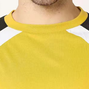 T-shirt d'été respirant le plus vendu, haute qualité, uni, faible MOQ, t-shirts pour hommes, coupe ajustée confortable - Product Image 6