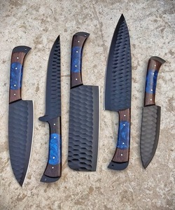 Custom Handmade Carbon Steel Chef <b>Knife</b> <b>Set</b> Wood+Resin Handle 5-Piece Ambidextrous Straight Edge 8" 58-60 HRC 67-Layer <b>Knife</b> - Product Image 3