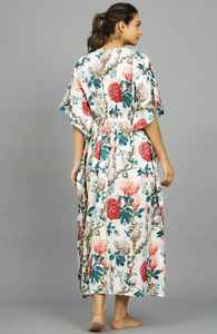 ชุดเดรสผ้าฝ้ายอินเดียสำหรับผู้หญิง งานแฮนด์เมด ชุดคลุมชายหาด สไตล์โบฮีเมียน สำหรับใส่เที่ยวพักผ่อนฤดูร้อน - Product Image 3