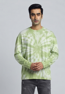 Camiseta de hombre con lavado ácido, de manga larga, de algodón con efecto desgastado por el sol, cuello redondo, corte regular, estilo casual urbano, ajuste holgado - Product Image 4