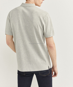 ออกแบบเสื้อเจอร์ซีย์ผ้าฝ้าย 100% สำหรับผู้ชาย แบรนด์ของคุณเอง แขนสั้น แห้งเร็ว ทรงสลิมฟิต/ทรงปกติ สำหรับเล่นกอล์ฟ - Product Image 2