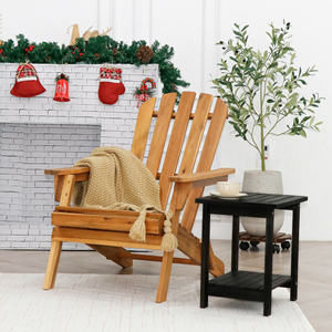 Mesa Auxiliar de Madera con Estructura de Madera Sólida para Colocar de Forma Estable Lámparas, Libros y Artículos Decorativos - Product Image 6