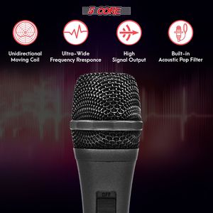PM 608 Cavo Audio XLR con interruttore unidirezionale a microfono vocale dinamico a 5 Core per cantare al Karaoke parlare in pubblico - Product Image 3