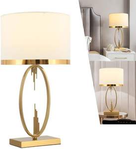 Modern Gold <b>Table</b> Lamp Luxury <b>Bedside</b> Lamp Contemporary Oval <b>Table</b> Lamp Designer Accent Lamp Elegant Nightstand Lamp - Product Image 5