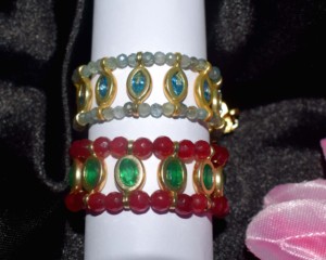 Pulsera de Perlas con Topacio Azul Chapada en Oro de 18K de Sameer Art Craft, Joyería Católica de Lujo Hecha a Mano con Certificación IGI para Mujer - Product Image 4